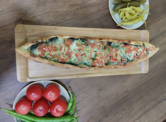 Kaşarlı Veggie Pide (Açık) görseli