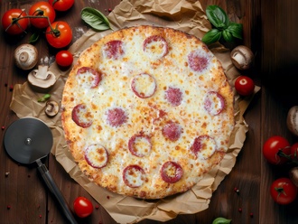 Sucuk Sever Pizza (Büyük) görseli