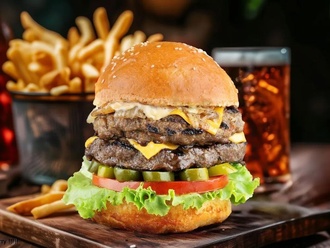 Double Hot Burger Menü görseli