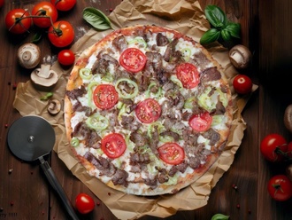 Dört Döner Pizza (Küçük) görseli