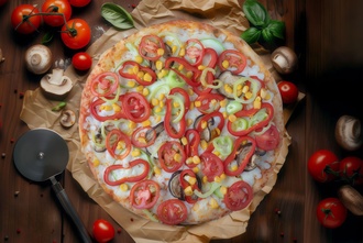 Vejetaryen Pizza (Orta) görseli