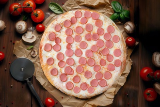 Sosis Sever Pizza (Orta) görseli