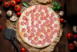 Sosis Sever Pizza (Küçük) görseli