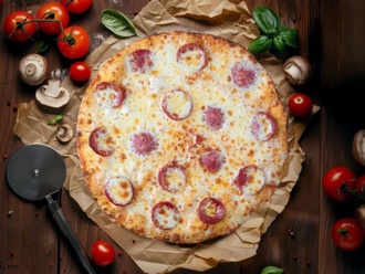 Sucuk Sever Pizza (Orta) görseli