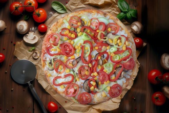 Vejetaryen Pizza (Küçük) görseli