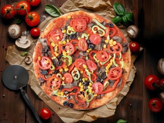 Vegan Pizza (Orta) görseli