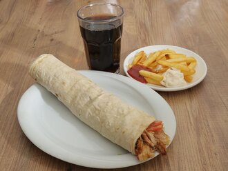 DürümMatik Mega Tavuk Döner Dürüm Menü görseli