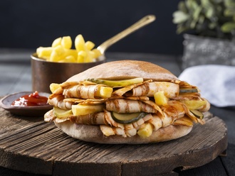 Double Tombik Ekmek Arası Tavuk Döner (100 gr.) görseli