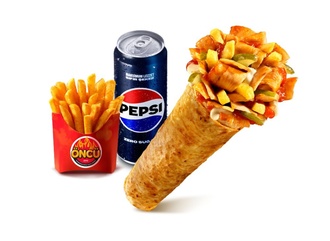 Combo Tavuk Döner Dürüm Menü görseli