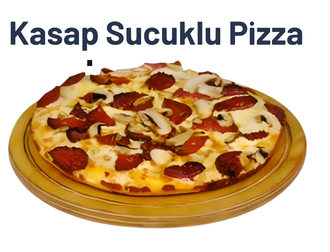 Kasap Sucuklu Pizza (3 Kişilik) görseli