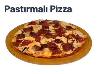 Pastırmalı Pizza (4 - 5 Kişilik) görseli
