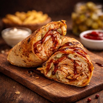 BBQ Cheese Rooster Dürüm görseli