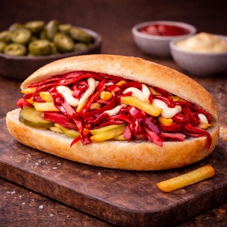 Sosisli Patso Sandviç görseli