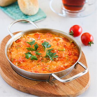 Beyaz Peynirli Menemen görseli