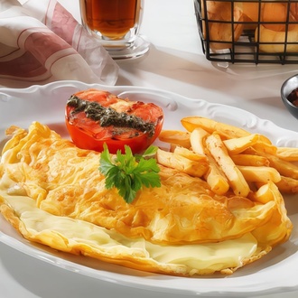 Omlet Kaşarlı görseli