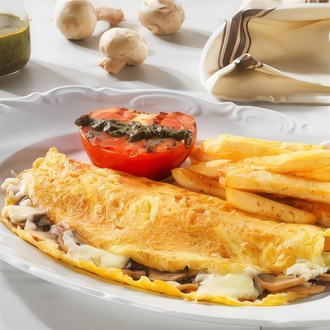 Omlet Mantarlı Kaşarlı görseli