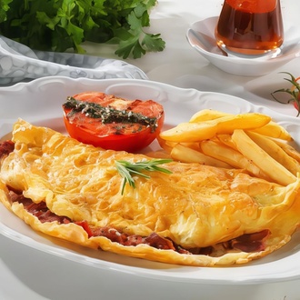 Omlet Pastırmalı görseli