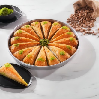 Fıstıklı Havuç Dilim Baklava (1 kg.) görseli