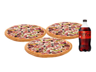 Ekonomik 3'lü Orta Boy Pizza Menü görseli