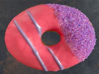 Çilekli Halka Donut (Adet) görseli