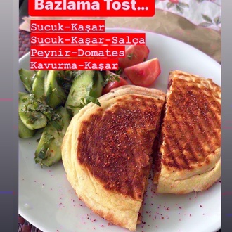 Sucuklu Kaşarlı Bazlama Tost görseli