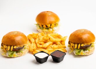 3'lü Extreme Burger Menü görseli