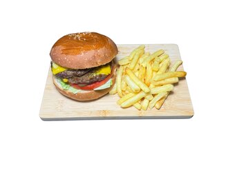 Double Közlenmiş Patlıcanlı Burger görseli