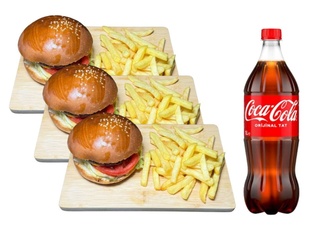 3'lü Hamburger Menü görseli