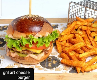 Gril Art Cheeseburger görseli
