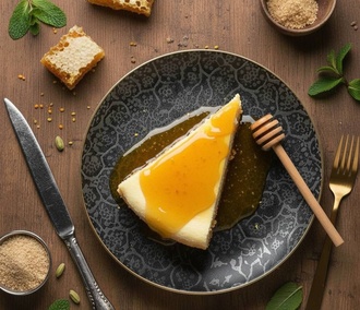 Ballı Cheesecake görseli