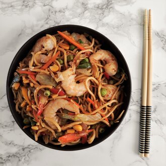 Karidesli Noodle görseli
