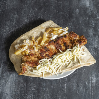 Ranch Soslu Kaşarlı Patatesli Tavuk Pirzola Dürüm görseli