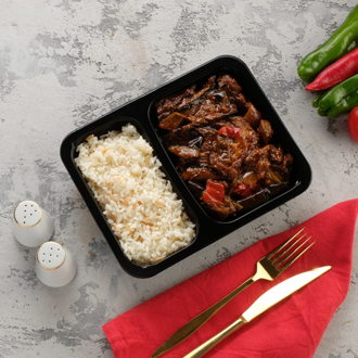 Patlıcan Musakka & Pirinç Pilavı (350 Gr.) görseli