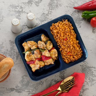 Tavuk Şiş & Bulgur Pilavı (380 Gr.) görseli