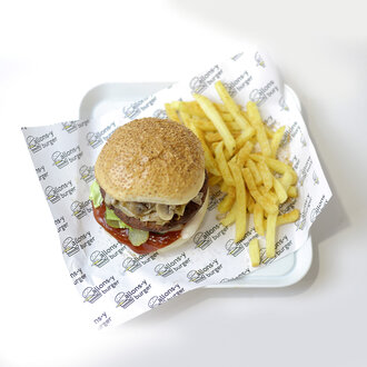 Mushroom Vegan Burger görseli