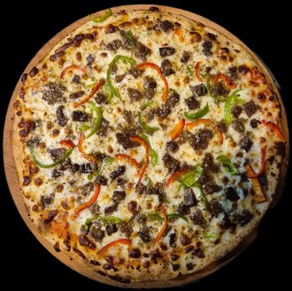 Kavurmalı Pizza (Büyük) görseli