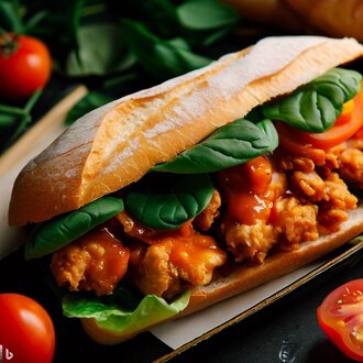 Portakallı Tavuk Sandviç görseli