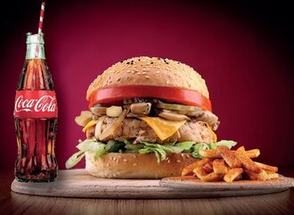 Double Chicken Garlic Burger Menü görseli