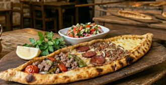 Karışık Açık Pide görseli