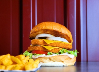 Double Cheese Chicken Burger görseli