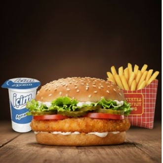 Chicken Burger Menü görseli