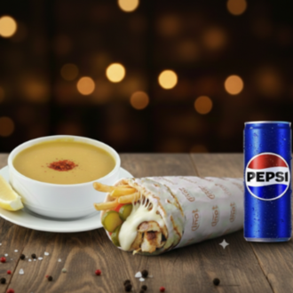Kaşarlı Tavuk Döner Dürüm Menü görseli