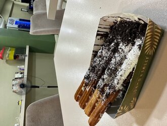 Black And White Churros görseli