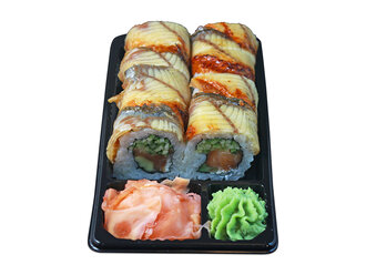 Salmon Dragon Roll görseli