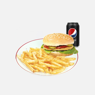 Chicken Burger Menü görseli