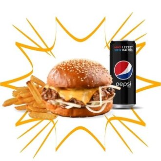 Efsane Füme Kaburga Burger Menü görseli