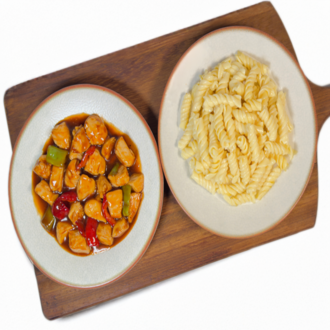 Barbekü Soslu Tavuk & Fusilli Makarna (360 Gr.) görseli