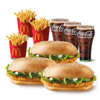 Üçlü Mekonomik Menü (Orta) görseli