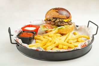 Köz Patlıcanlı Burger görseli