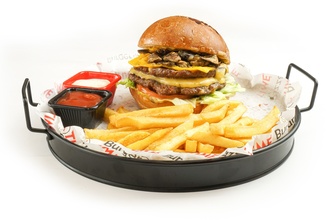 Double Köz Patlıcanlı Burger görseli